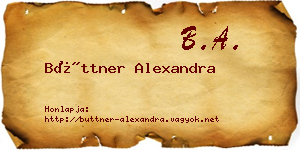 Büttner Alexandra névjegykártya