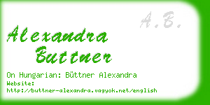 alexandra buttner business card