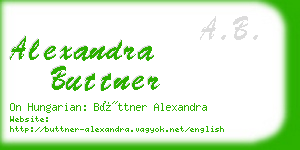 alexandra buttner business card
